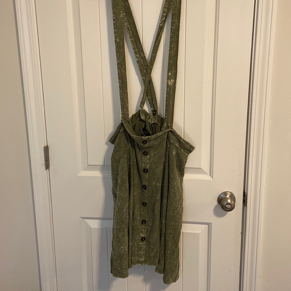 Torrid Overall button detail skirt